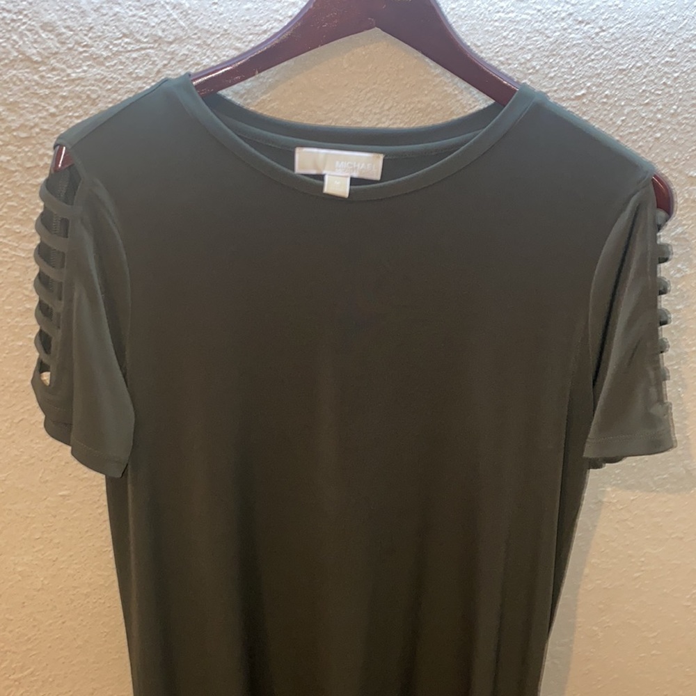 Micheal Kors dress in olive green. Excellent condition. Only wore once.